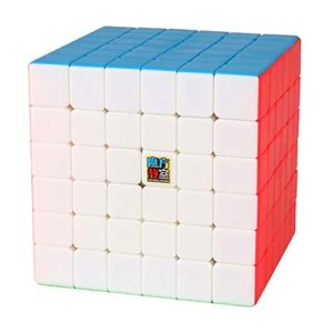 BroMocube Moyu Meilong Magic Cube Stickerless MFJS Puzzle Speed Cube Educational Toys for Children (Meilong 6x6)