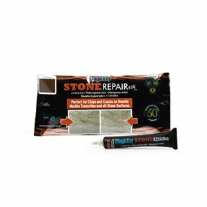 MagicEzy Stone RepairEzy (Chocolate Brown): Stone Fix - Repair Chipped and Cracked Granite Tiles and Countertops Fast - Marble, Granite and Travertine Repair Kit - Super Strong