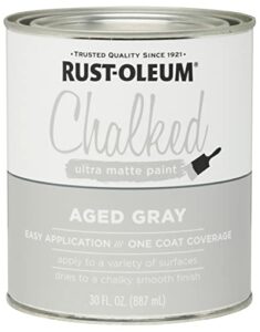 Rust-Oleum, Aged Gray 285143 Ultra Matte Interior Chalked Paint 30 oz, 30 Fl Oz (Pack of 1)
