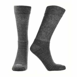 Doctor's Choice Diabetic Socks for Men, Neuropathy Socks for Men, Non-Binding, Aloe Infused Socks for Arthritis, Gout, Diabetics, 1 Pair, Charcoal, Large
