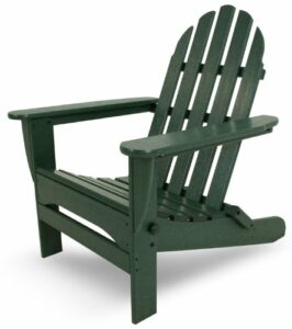 POLYWOOD AD5030GR Classic Folding Adirondack Chair, 38.5