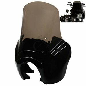 XFMT TSport Front Fairing Outer Club Warrior Quarter Fairing Windshield Kit Headlight Fairing Cover Compatible with Harley Dyna Fat Bob FXDF T-Sport