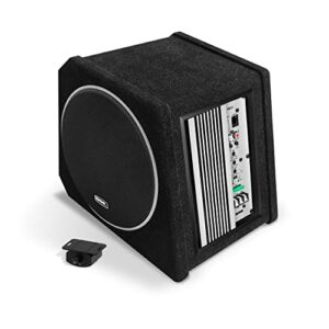 Sound Storm Laboratories PB10 Car Subwoofer and Amp Package – Built-in Amplifier, 10 Inch Subwoofer with Passive Radiator, Remote Subwoofer Control