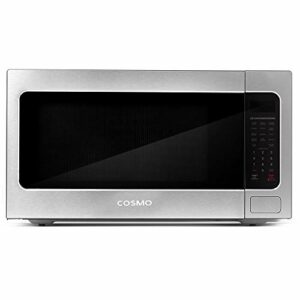 Cosmo COS-BIM22SSB Countertop Microwave Oven with Smart Sensor, Touch Presets, 1200W & 2.2 cu. ft. Capacity, 24 inch, Stainless Steel
