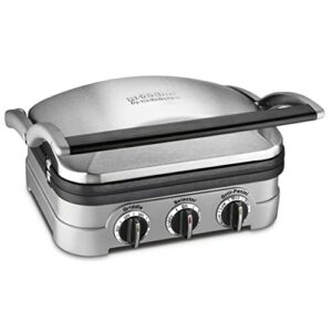 Panini Press by Cuisinart, Stainless Steel Griddler, Sandwich Maker & More, 5-IN-1, GR-4NP1