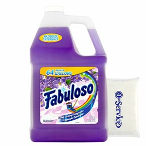 Fabuloso Makes 64 Gallons Lavender Purple Liquid Multi-Purpose Professional Household Non Toxic Fabolous Hardwood Floor Cleaner + Number 1 In Service Wallet Tissue pack