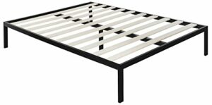 ZINUS Korey Metal Platform Bed Frame with Upholstered Headboard / Wood Slat Support / No Box Spring / Easy Assembly, Twin