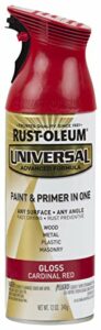 Rust-Oleum 245211 Universal Enamel Spray Paint, 12 Ounce (Pack of 1), Gloss Cardinal Red