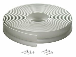 M-D Building Products Available 3822 Vinyl Garage Door Top and Sides Seal, 30 Feet, White
