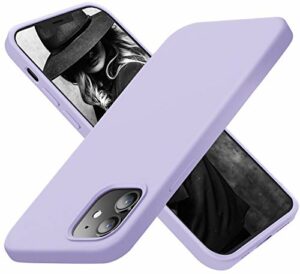 Cordking Designed for iPhone 12 Case, Designed for iPhone 12 Pro Case, Silicone Shockproof Phone Case with [Soft Anti-Scratch Microfiber Lining] 6.1 inch, Clove Purple