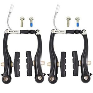 V Brakes for Bikes Linear Bicycle Brake Set LITEONE Mountain Bike Front and Rear V Brakes Set Replacement Parts fit for Most MTB BMX Road Bike 1 Pair