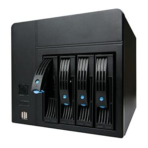 NAS Case 4-Bay K3 Chassis,AUDHEID New Network Storage Server,Compatible Flex PSU Mini-ITX,4 x 2.5/3.5