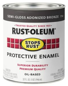 Rust-Oleum 7754502 Protective Enamel Paint Stops Rust, 32-Ounce, Anodized Bronze