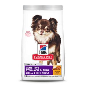 Hill's Science Diet Dry Dog Food, Adult, Small & Mini Breeds, Sensitive Stomach & Skin, Chicken Recipe, 4 lb Bag