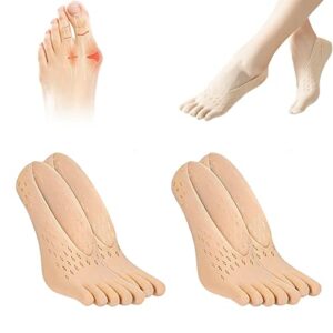 Projoint Antibunions Health Sock, StrongJoints Anti Bunion Health Sock, Urigone Socks for Gout, Orthopedic Toe Compression Socks, Bunion Corrector Pain Relief Sock (2Beige)