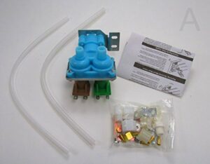 Edgewater Parts 2182106 Quality Dual Water Valve Kit Compatible With Whirlpool, Kenmore, Maytag, KitchenAid, Amana, Admiral, Magic Chef, Norge, and Roper Refrigerators Model# (ED5, ED2, BRS)