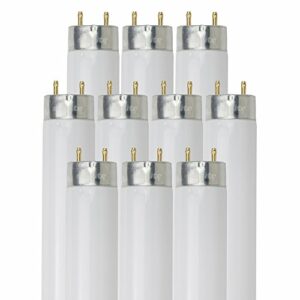 Sunlite F25T8/SP841/10PK T8 High Performance Medium Bi-Pin (G13) Base Straight Tube Bulb (10 Pack), 25W/4100K, Cool White
