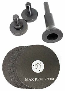 Metal Cut Off Wheels Kit for Air Die Grinder and Drill, 3-Inch Diameter, 1/16-in Thick