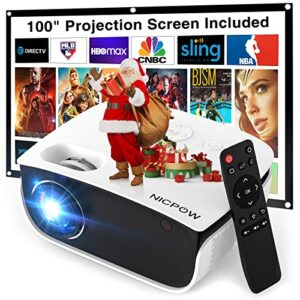 Outdoor Projector, Mini Projector with 100