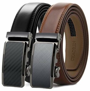 Ratchet Belts for Men 2 Pack - Men Belt Dress 1 1/4