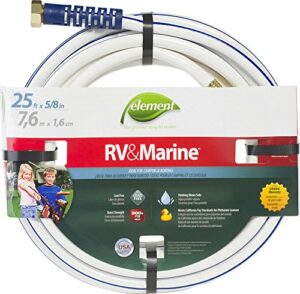 Swan Products ELMRV58025 Element RV & Marine Camping and Boating Water Hose 25 ft. x 5/8 in. , White