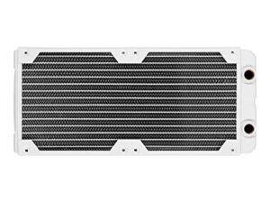 Corsair Hydro X Series, XR5 280 mm Water Cooling Radiator (Dual 140mm Fan Mounts, Premium Copper Construction, Polyurethane Coating, Integrated Fan Screw Guides) White