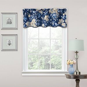 Waverly Traditions Forever Yours Valances for Windows Rod Pocket Curtains for -Kitchen and Living Room, 52