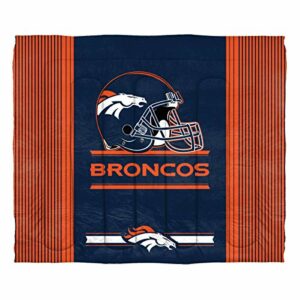 Northwest NFL Denver Broncos Unisex-Adult Comforter and Sham Set, Twin, Safety