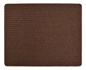 Stair Treads Collection Indoor Skid Slip Resistant Carpet Stair Tread Mat (Brown, Matching Mat 30 in X 30 in)