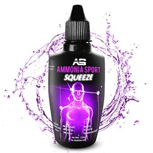 Smelling Salts for Athletes - Squeeze & Sniff! Pre-Activated Salt with Hundreds of Uses Per Bottle - Powerlifting Ammonia Inhalant - Rush, Alert Supplement - Inhalants for Fainting - by AmmoniaSport