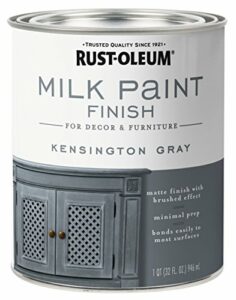 Rust-Oleum 331053 Milk Paint Finish, Quart, Kensington Gray