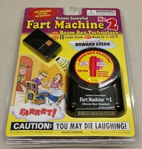 T.J. Wisemen, Inc. Remote Controlled Fart Machine #2 with Boom Box Technology - 15 Realistic Sounds - Wireless with 100 ft Range