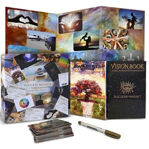 Vision Board Kit for Women & Men | Foldable All in One Premium Life/Dream/Mood Board | 2022 Manifestation/Law of Attraction Planner Supplies | 100+ Motivational Affirmation Cards | Goal Setting Kits
