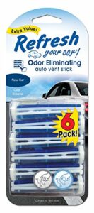 Refresh Your Car! 09431Z Auto Vent Stick, New Car, 6 Per Pack