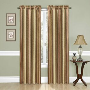 Traditions By Waverly Stripe Ensemble Regal Stripe Curtains for Bedroom or Living Room, Single Panel, 52