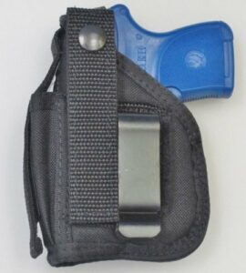 Holster for Ruger LCP & LCP II Pistol with Underbarrel Laser Mounted on Gun - IWB or Belt Use