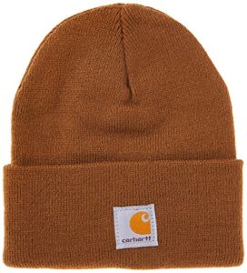 Carhartt unisex child Acrylic Watch Cold Weather Hat, Carhartt Brown, 8-14 Years US