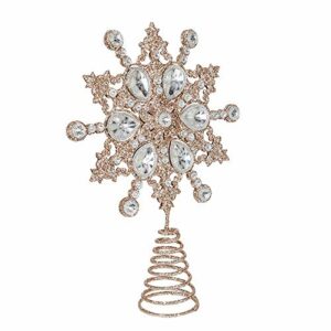 Kurt Adler Tin and Plastic Jewel Snowflake Treetop