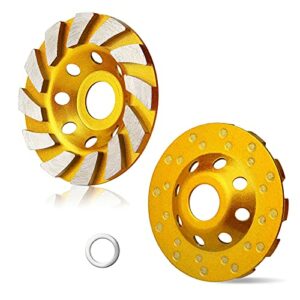 4 Inch Concrete Turbo Diamond Grinding Cup Wheel 12 Segs Heavy Duty Angle Grinder Wheels for Angle Grinder