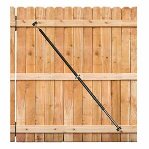 HANDYGO Telescopic Adjustable Steel Gate Brace – Extends to 6 Feet - Anti Sag Gate Kit for Outdoor Yard Wooden Fence Gates