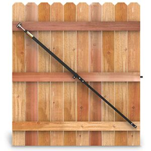 True Latch 6' Telescopic Gate Brace - Wood Privacy Fence Anti Sag Gate Kit - Gate Hardware Kit for Outdoor Wooden Fence Gates, 1 PATENTED USA made brace (6' Telescopic (40