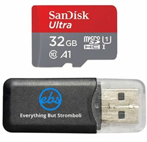 32GB SanDisk Ultra UHS-I Class 10 80mb/s MicroSDXC Memory Card works with NEW Nintendo 3DS XL Video Game with Everything But Stromboli Memory Card Reader