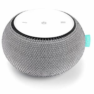 SNOOZ Smart White Noise Machine - Real Fan Inside for Non-Looping White Noise Sounds - App-Based Remote Control, Sleep Timer, and Night Light - Cloud