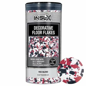 INSL-X PRODUCTS EGF700099-EA RED Combo Decorative Floor Flakes, 12 oz